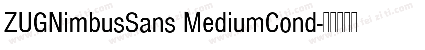 ZUGNimbusSans MediumCond字体转换